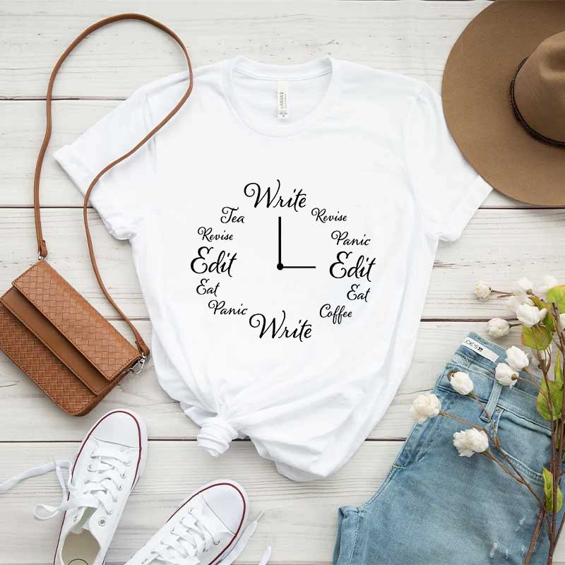 Writer Clock T-Shirt