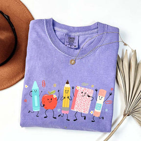 Cute School Supplies Comfort Colors T-Shirt