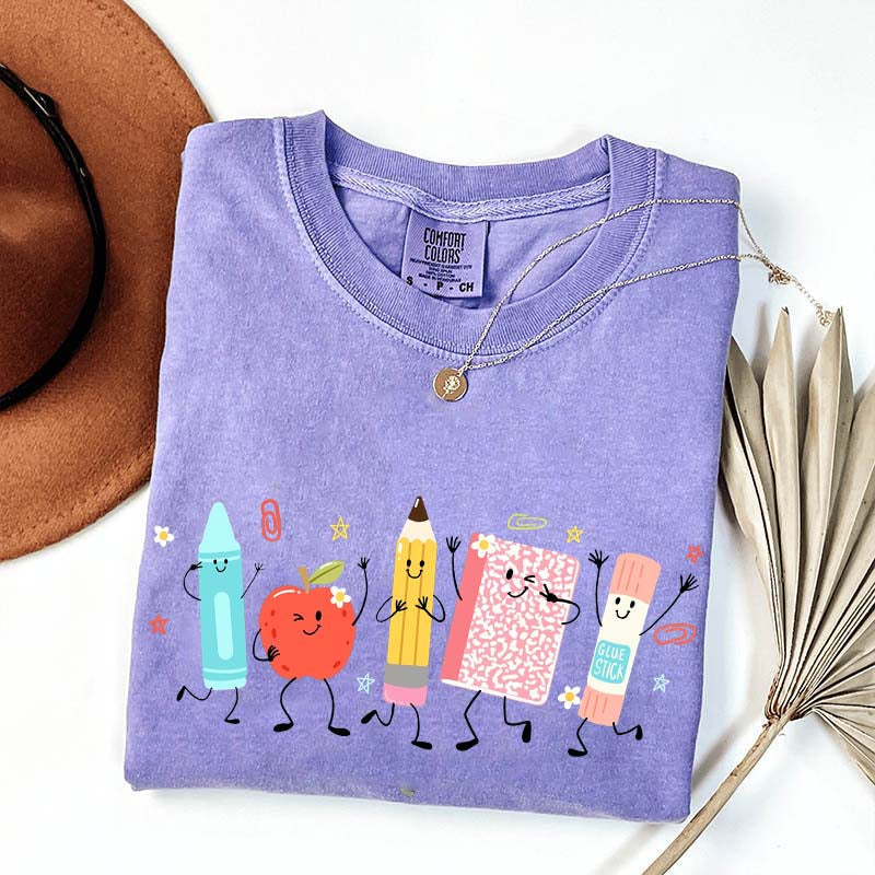 Cute School Supplies Comfort Colors T-Shirt