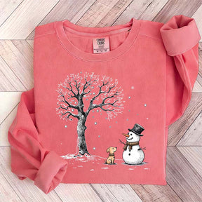 Christmas Let it Snow Cute Dog Sweatshirt