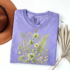 Botanical Fern & Wildflowe T-Shirt