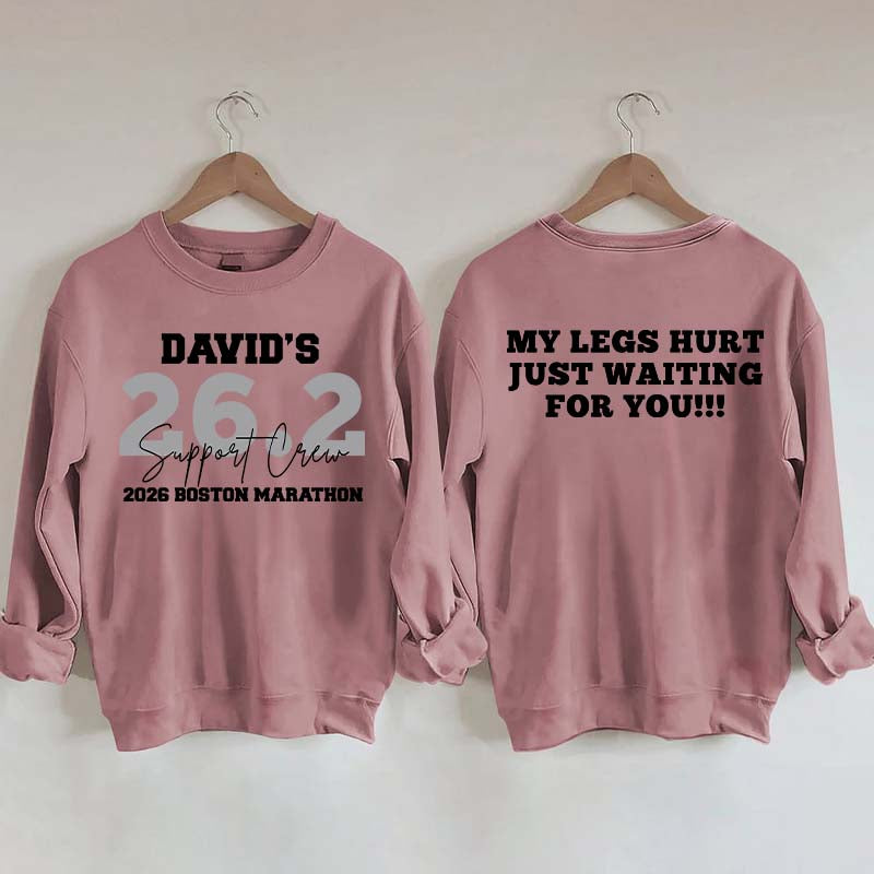 Custom Marathon Support Crew Sweatshirt