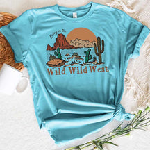 Western Style Living in the Wild West Top T-Shirt