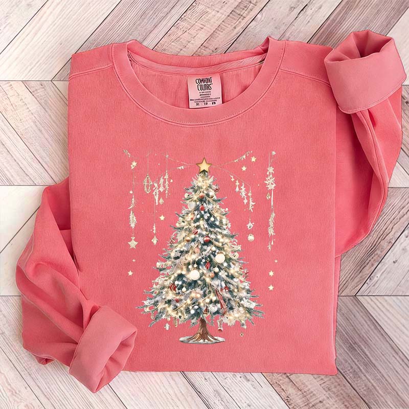 Cute Christmas Tree Vintage Sweatshirt