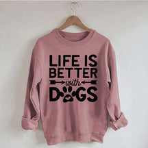 Life Is Better With Dogs Heavy Blend Sweatshirt