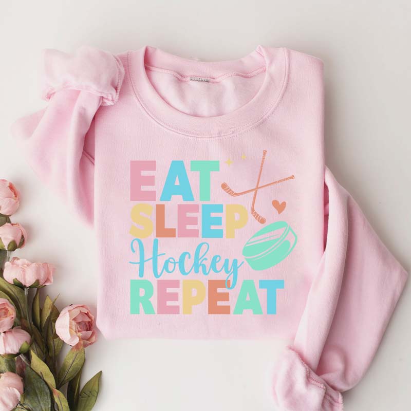Eat Sleep Hockey Repeat Cute Sweatshirt