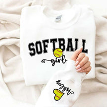 Custom Softball Girl Sweatshirt