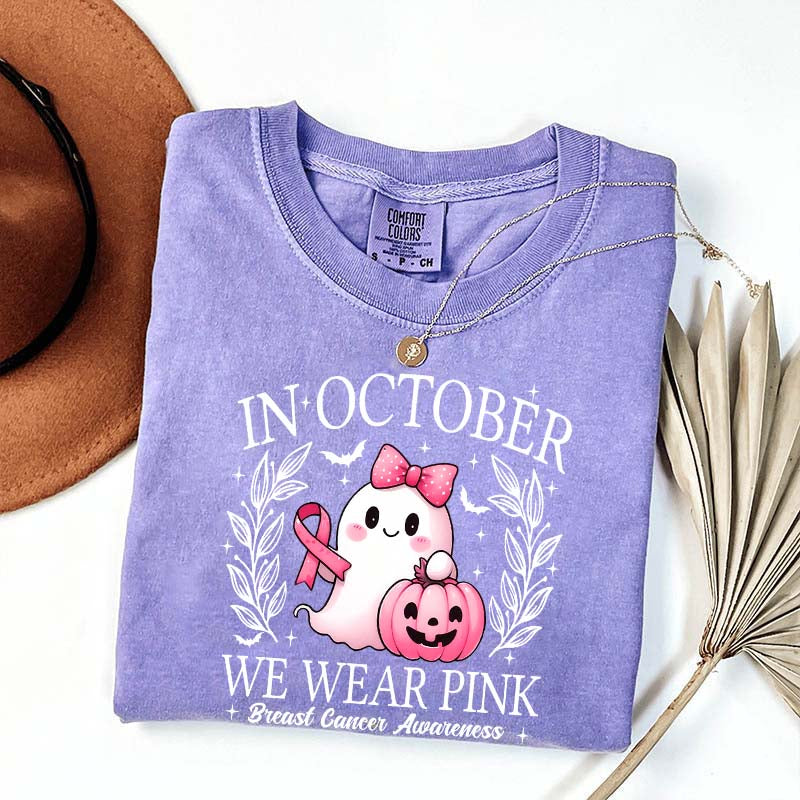 In October We Wear Pink Ghost T-Shirt