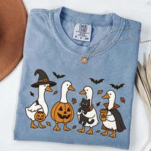 Halloween Ghost Pumpkin Bat Cat T-Shirt