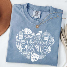Cute Heart Easily Distracted By Plants T-Shirt
