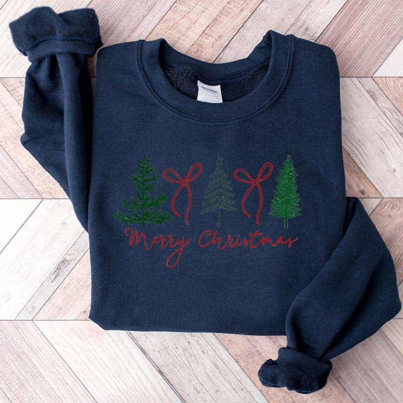 Preppy Christmas Tree Sweatshirt