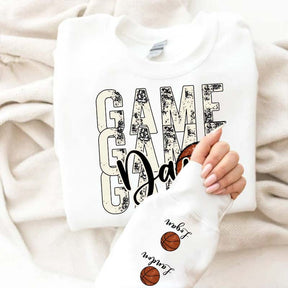 Custom Basketball Name on Sleeve Sweatshirt