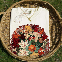 Wildflowers Cottagecore Botanical Floral Thanksgiving Sweatshirt