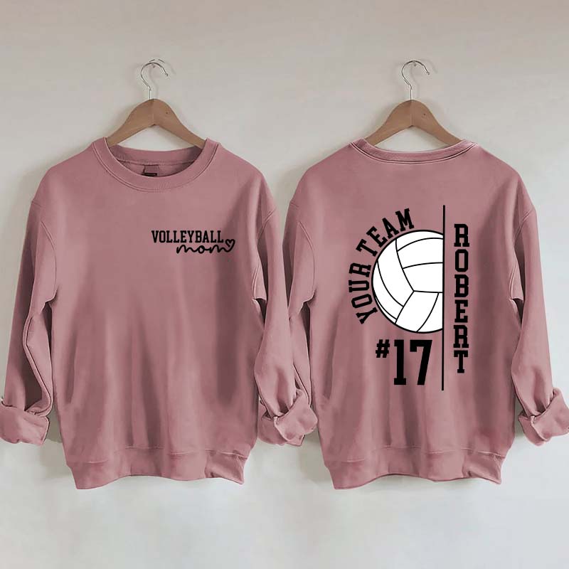 Personalized Team Spirit Volleyball Sweatshirt