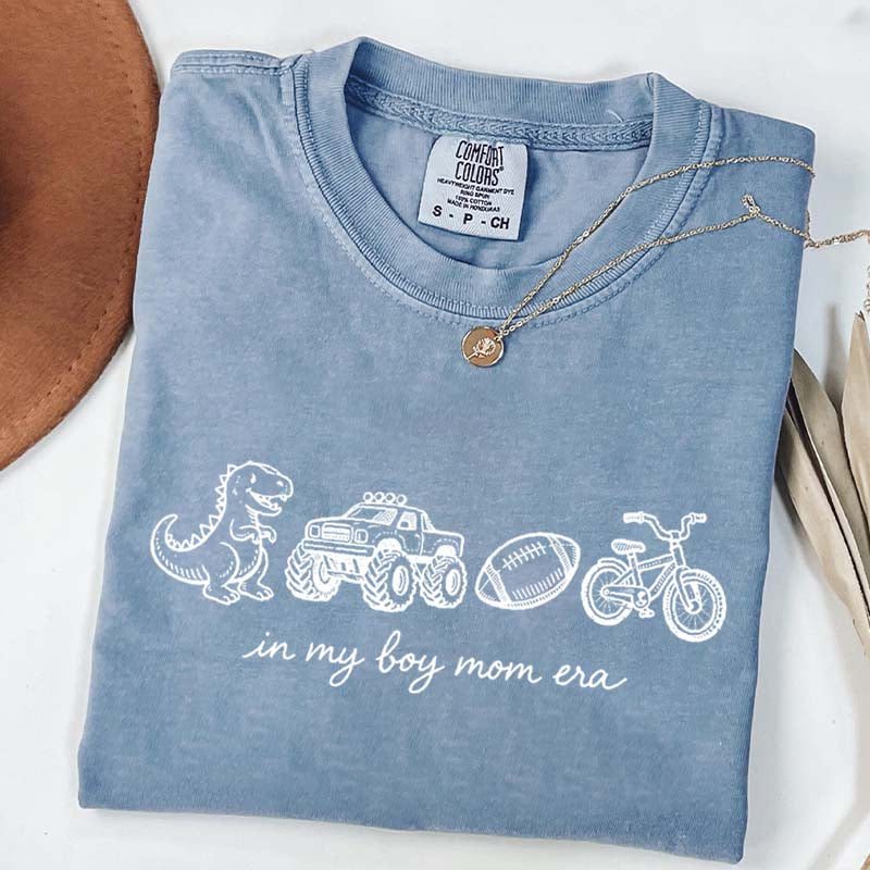 In My Boy Mom Era Football Monster Truck T-Shirt