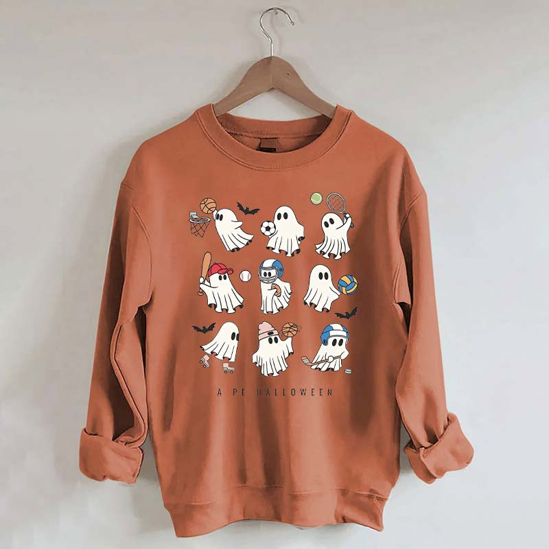 PE Teacher Halloween Spooky Sweatshirt