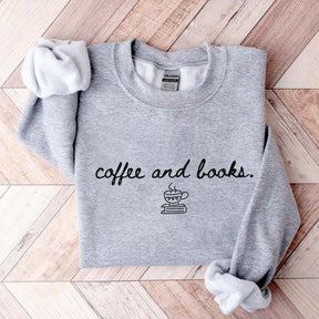 Coffee and Books Reading Sweatshirt