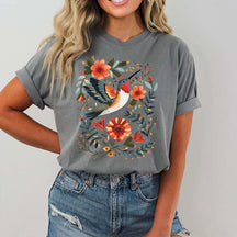 Hummingbird Folk Bird Gifts T-Shirt