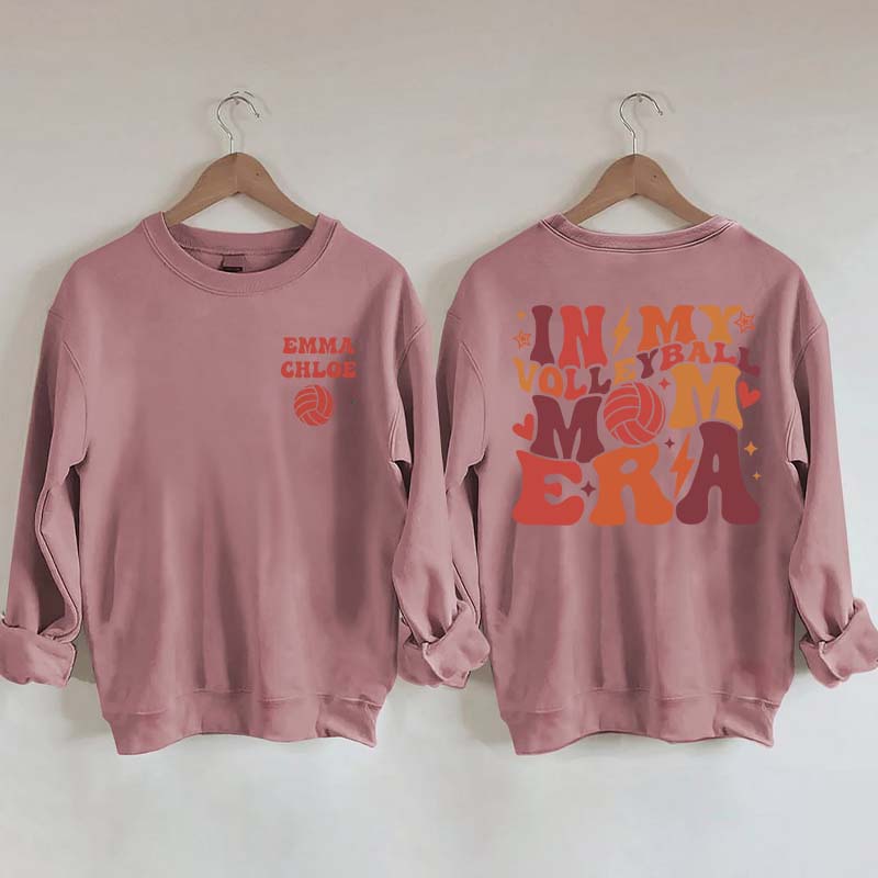 Personalized In My Volleyball Mom Era Sweatshirt