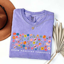 Grow Positive Thoughts Wildflower Cute T-Shirt