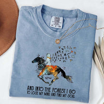 And Into the Forest I Go Equestrian Adventure T-Shirt