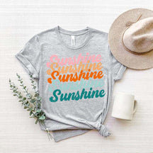 Retro Sunshine Hiking Summer Vacation T-Shirt