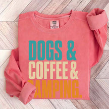 Dogs Coffee Camping Adventure Sweatshirt