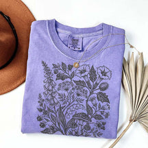 Retro Poisonous Plants Dark Academia Botanical T-Shirt