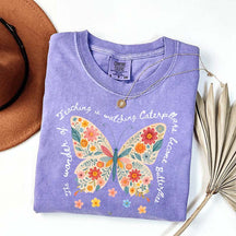 The Wonder of Teaching Quote Butterfly T-Shirt