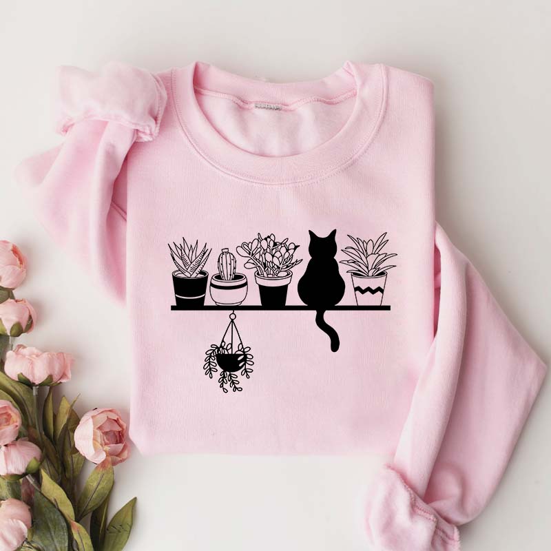 Cats And Plants Sweatshirt