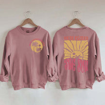 Retro Beach Here Comes the Sun Sweatshirt