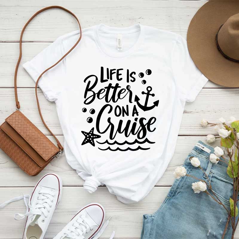 Life is Better on a Cruise Family Cruise Matching T-Shirt