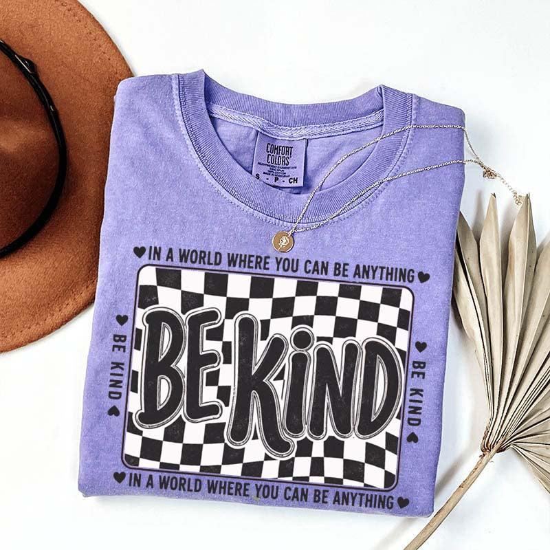 Checkered Be Kind T-Shirt