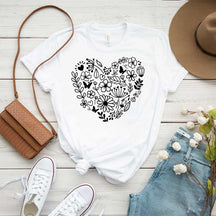Cute Wildflowers Heart Plant Mama T-Shirt