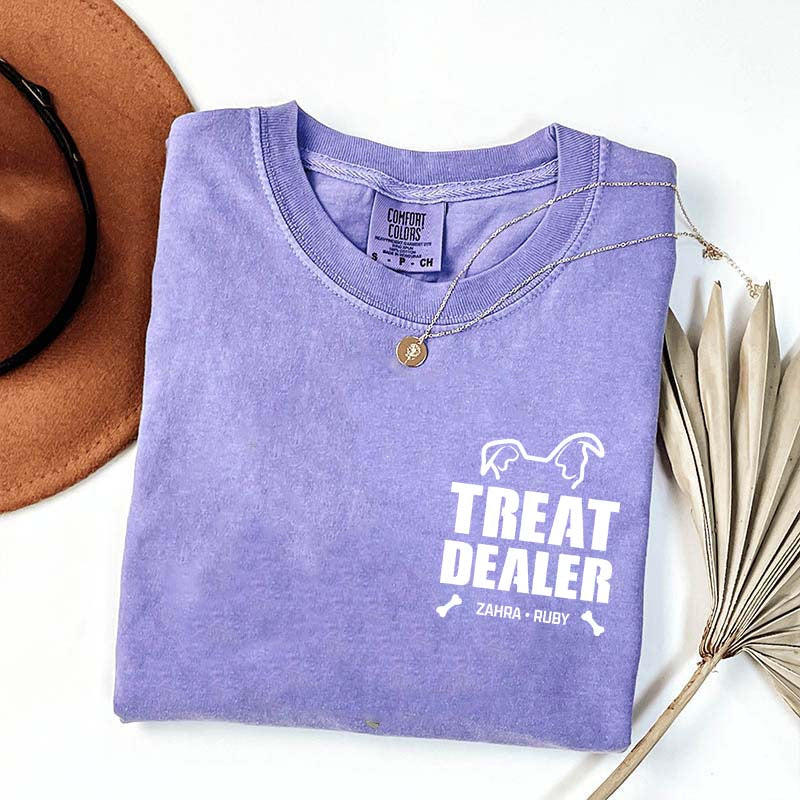 Custom Dog Dad Pet Name T-Shirt
