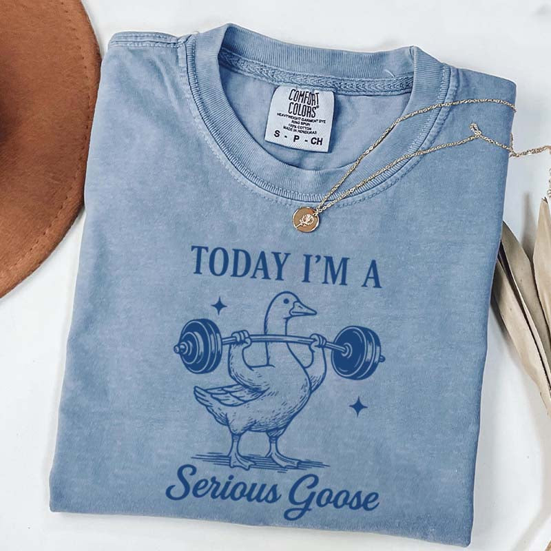 Today I'm A Serious Goose Weightlifting T-Shirt