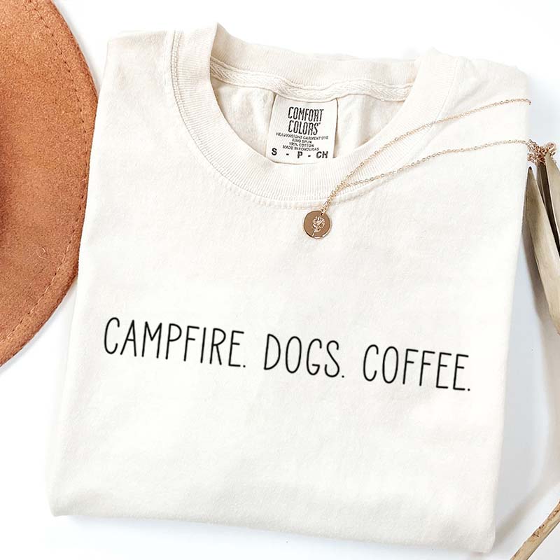 Campfire Dogs Coffee T-Shirt