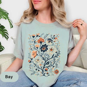 Wild Flower Aesthetic Floral Graphic T-Shirt