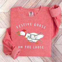Xmas Duck Festive Goose On The Loose Sweatshirt