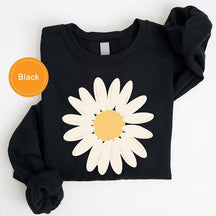Cute Boho Daisy Floral Sweatshirt