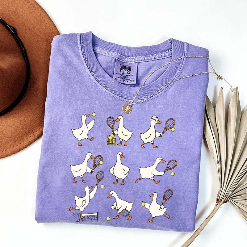 Cute Goose Tennis Sports T-Shirt