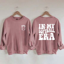 Personalized In My Softball Era Sweatshirt