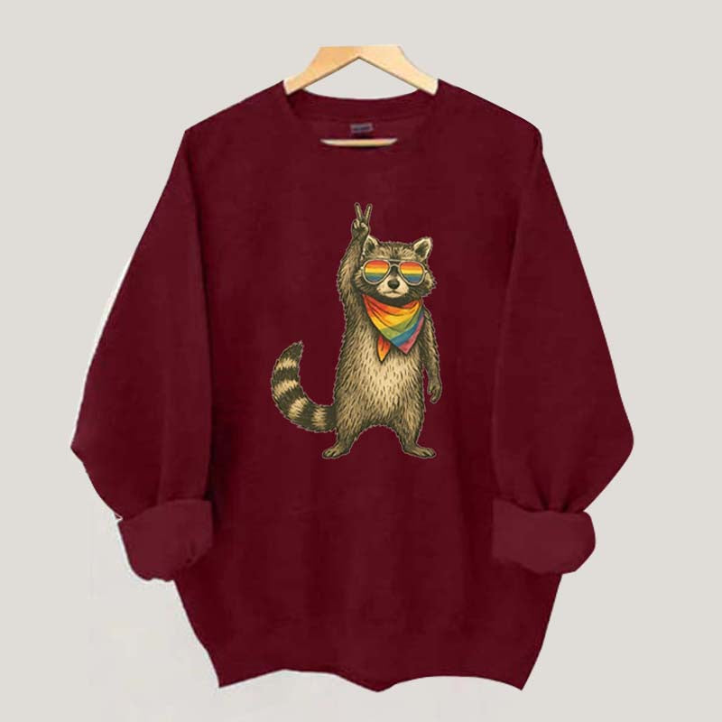 Raccoon Pride LGBT Sweatshirt