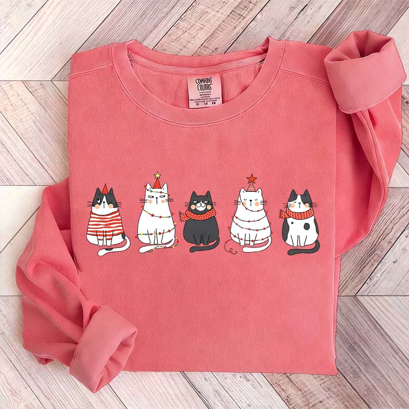 Cute Cat Christmas Lover Sweatshirt