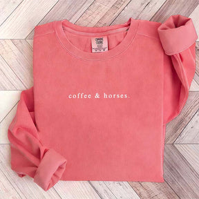 Coffee & Horses Simple Sweatshirt
