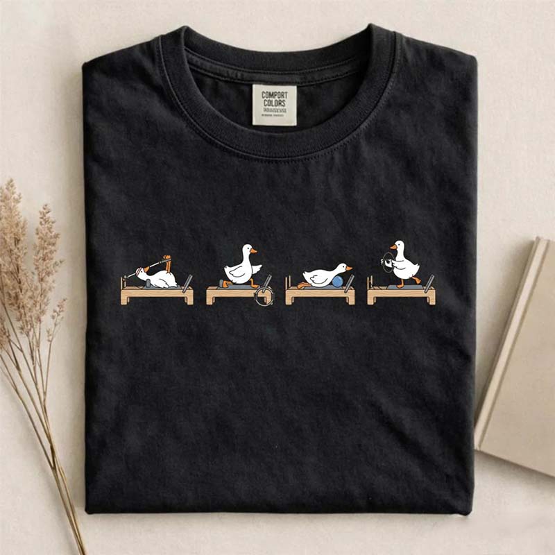 Funny Goose Pilates Minimal Animal Gym T-Shirt