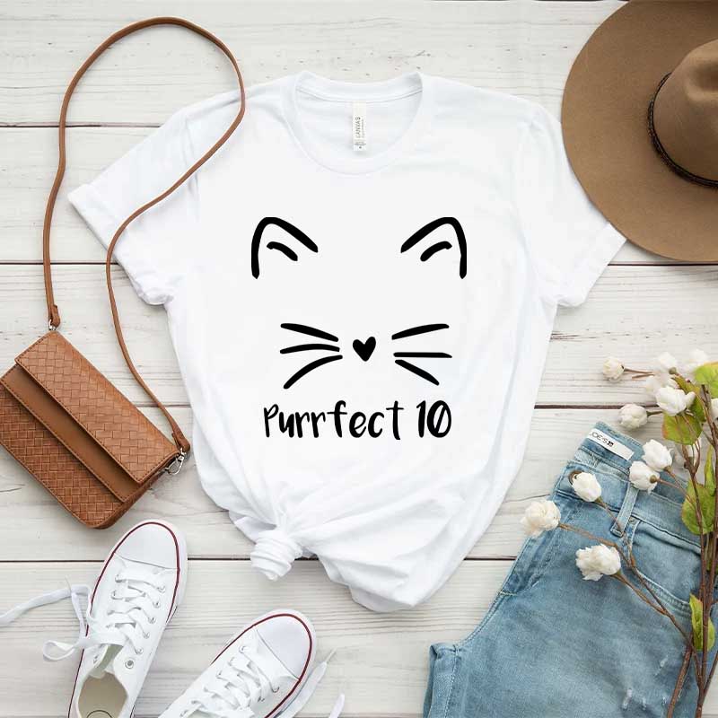 Purrfect 10 Cat T-Shirt