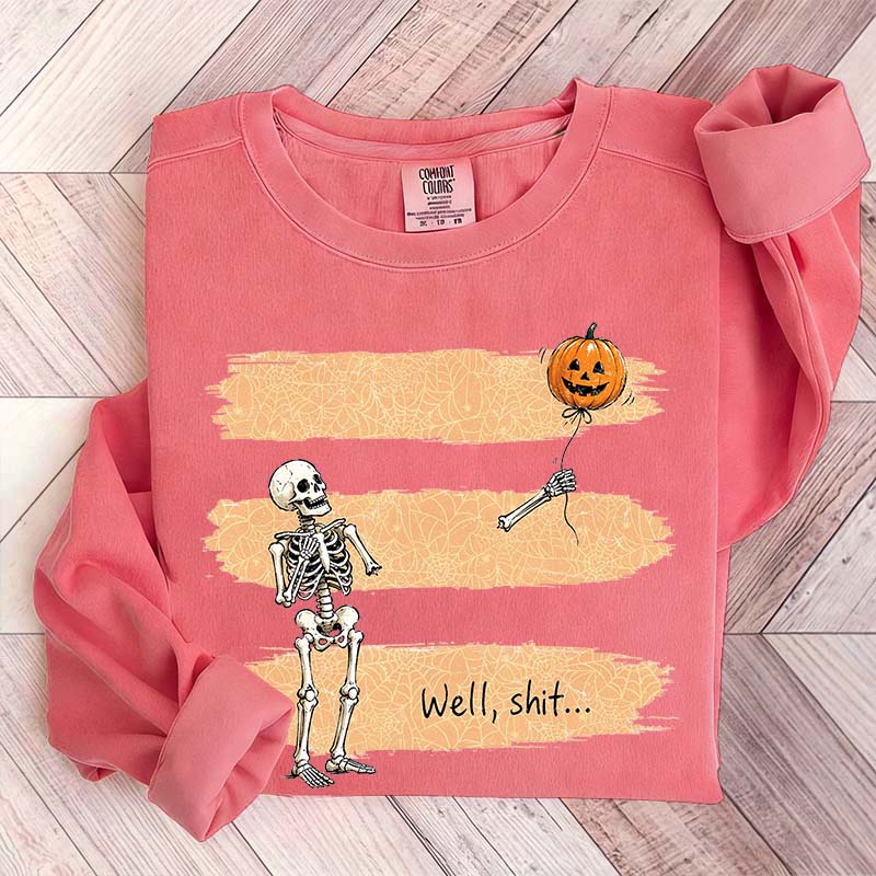 Funny Skeleton Lost Balloon Sweatshirt