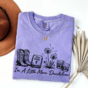 Dandelion Comfort Colors Graphic Western T-Shirt