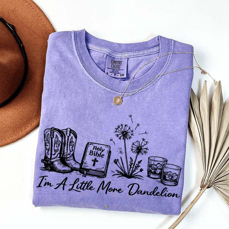 Dandelion Comfort Colors Graphic Western T-Shirt